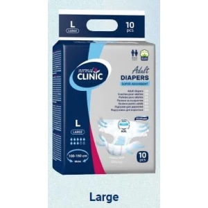 Изображение товара -  Супер поглинаючі підгузкидля дорослих normal CLINIC L 8 крапель. талія 100-150см РСV012