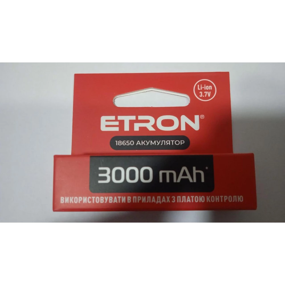 Акамулятор ETRON Ultimate 18650 3000mAh