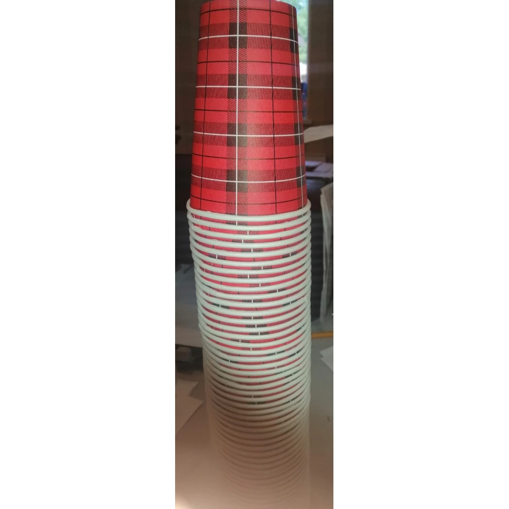 Склянка пап. кольор. 0,340 Юніта, пач-50 Чай, Лате, ящ.-25уп.