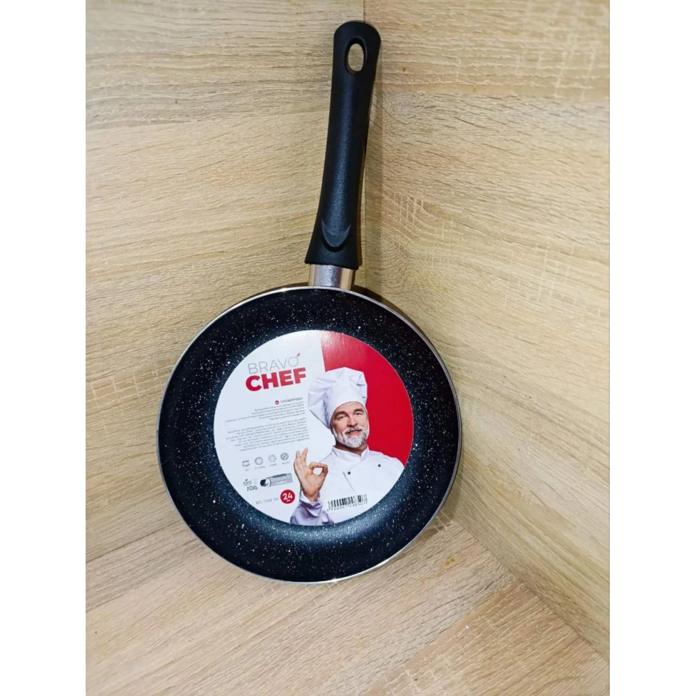 Сковорода BRAVO CHEF алюм штамп