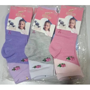 Изображение товара - Шкарпетки дитячі хлопок-еластан асорті Квіточка р28-34 уп.-12пар