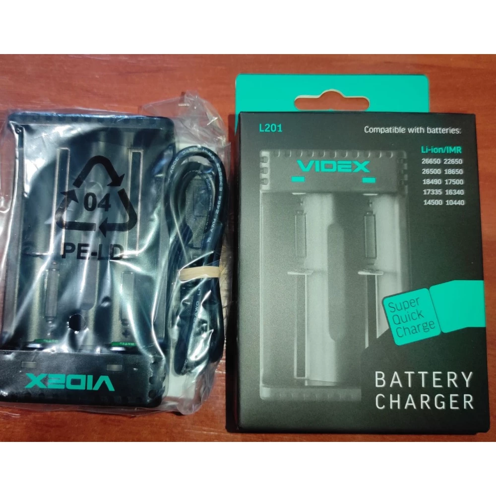 Зарядний пристрій Універсальний на 2 бататареї Videx