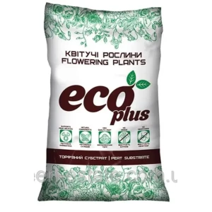 Изображение товара -  Торф“яний субстрат “Для квітучих рослин“ ECO PLUS 10л
