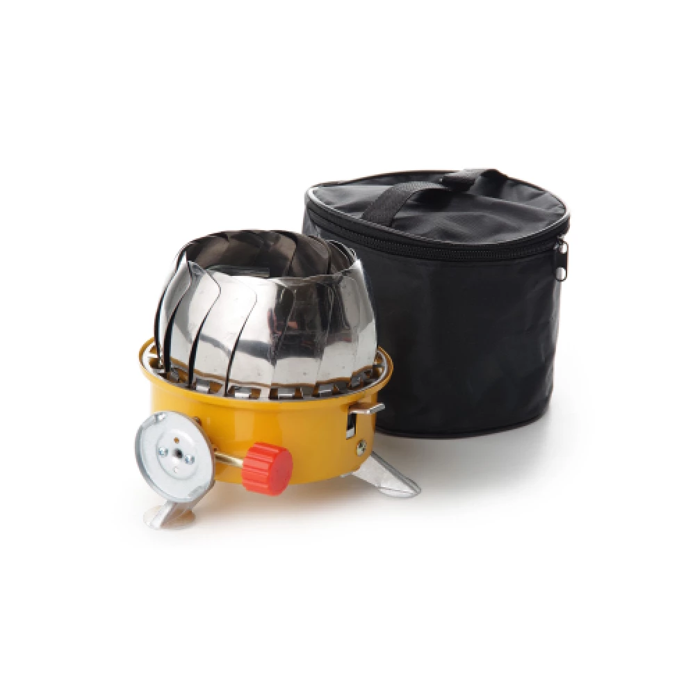 Плита газова портативна Тюльпан з захистом від вітру 210*210*100мм (СИЛА)