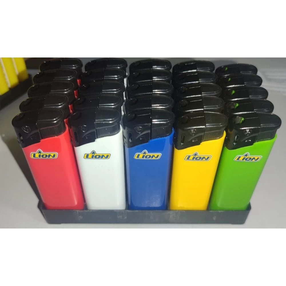 Запальничка “Lion“ LР-8025 Пьєзо широка, пач.-25шт. Якісна