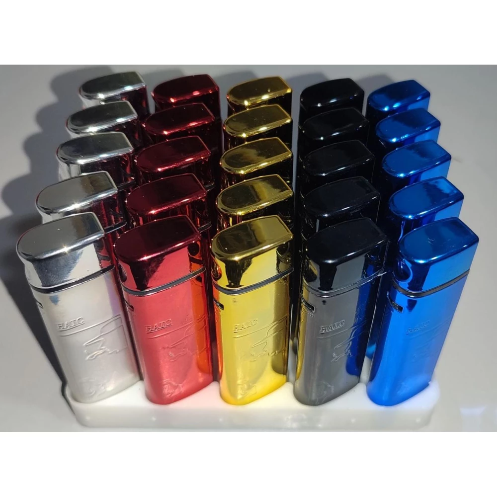 Запальничка турбо Метал F6-T, пач.-25шт.