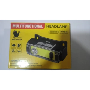 Изображение товара -  Ліхтарик налобний акумулятор + сенсор HEADLAMP