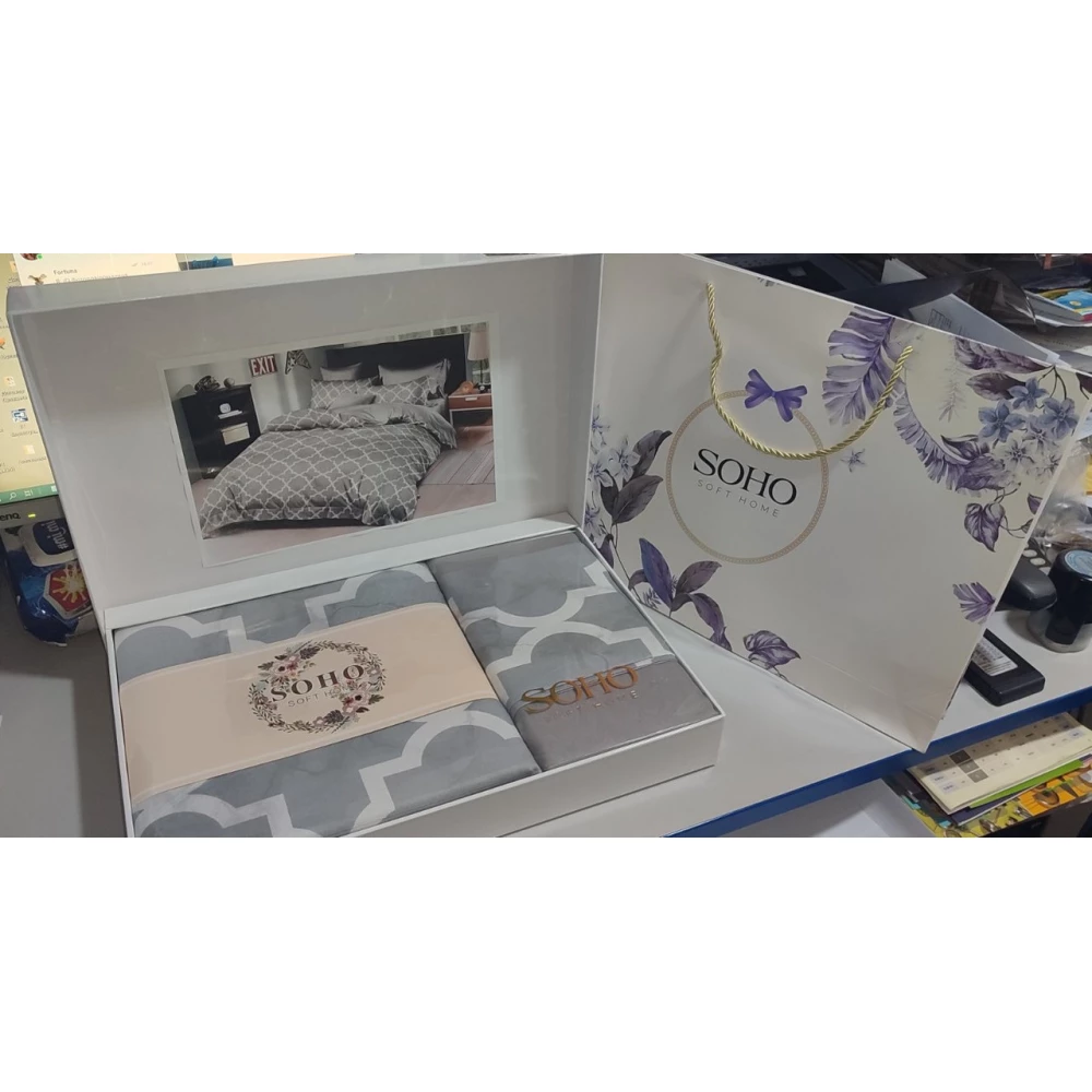 Комплект SOHO постільної білизни Євро Loung 200*230 Chic Grey