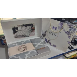 Изображение товара -  Комплект SOHO постільної білизни Євро Loung 200*230 Chic Grey