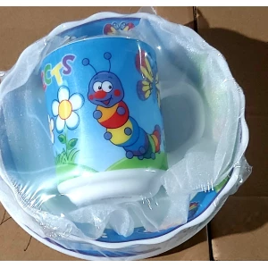 Изображение товара -  Набір посуду дитячий Комахи Vittora 3пр. VТ-405L