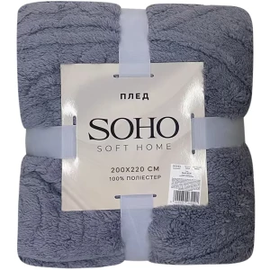 Изображение товара -  Плед 200*220 см. SOHO Rasch Silver
