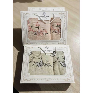 Изображение товара -  Подарунковий Набір Рушників Узбекистан 2шт. , 50*90 + 70,140 “Метелики“