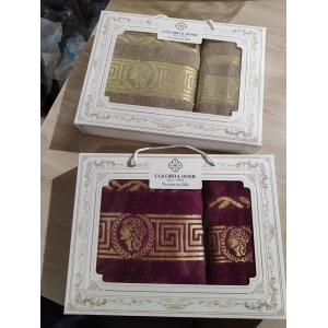 Изображение товара -  Подарунковий Набір Рушників Узбекистан 2шт. , 50*90 + 70,140 “Цезар“