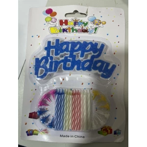 Изображение товара -  Свічка в торт Happy Birthday SR036