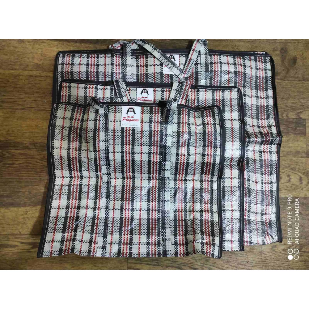 Сумка хоз. молнія клітка №3, Широка, вис.44, шир.49см., закл. 20см.