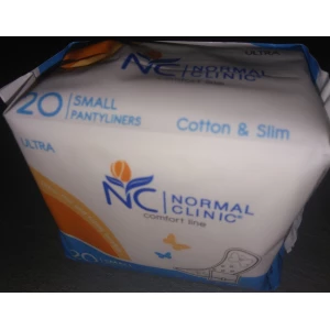 Изображение товара -  NormalClinic  щоденні гіг. прокладки -ultra Comfort -cotton&slim - в індивід. пакуванні, 150 мм/уп20
