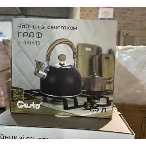Изображение товара -  Чайник Граф із свистком 1,5л. Gusto GT-1416-15