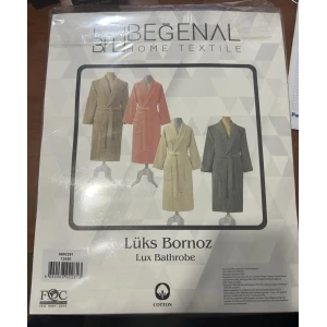 Изображение товара -  Халат банний розмір M БАВОВНА 100% Bath text SOHO