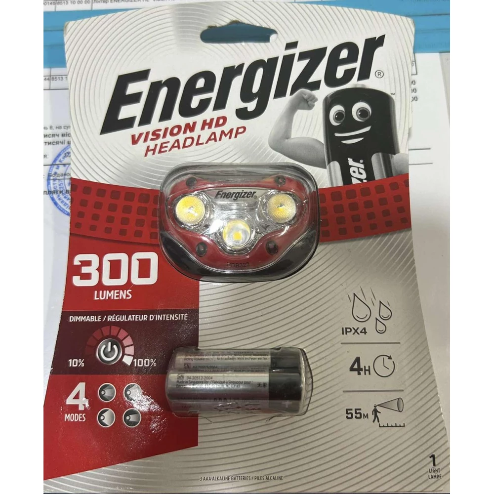 Ліхтар Energizer HL Vision HD 3*AAA tray (HDB32)