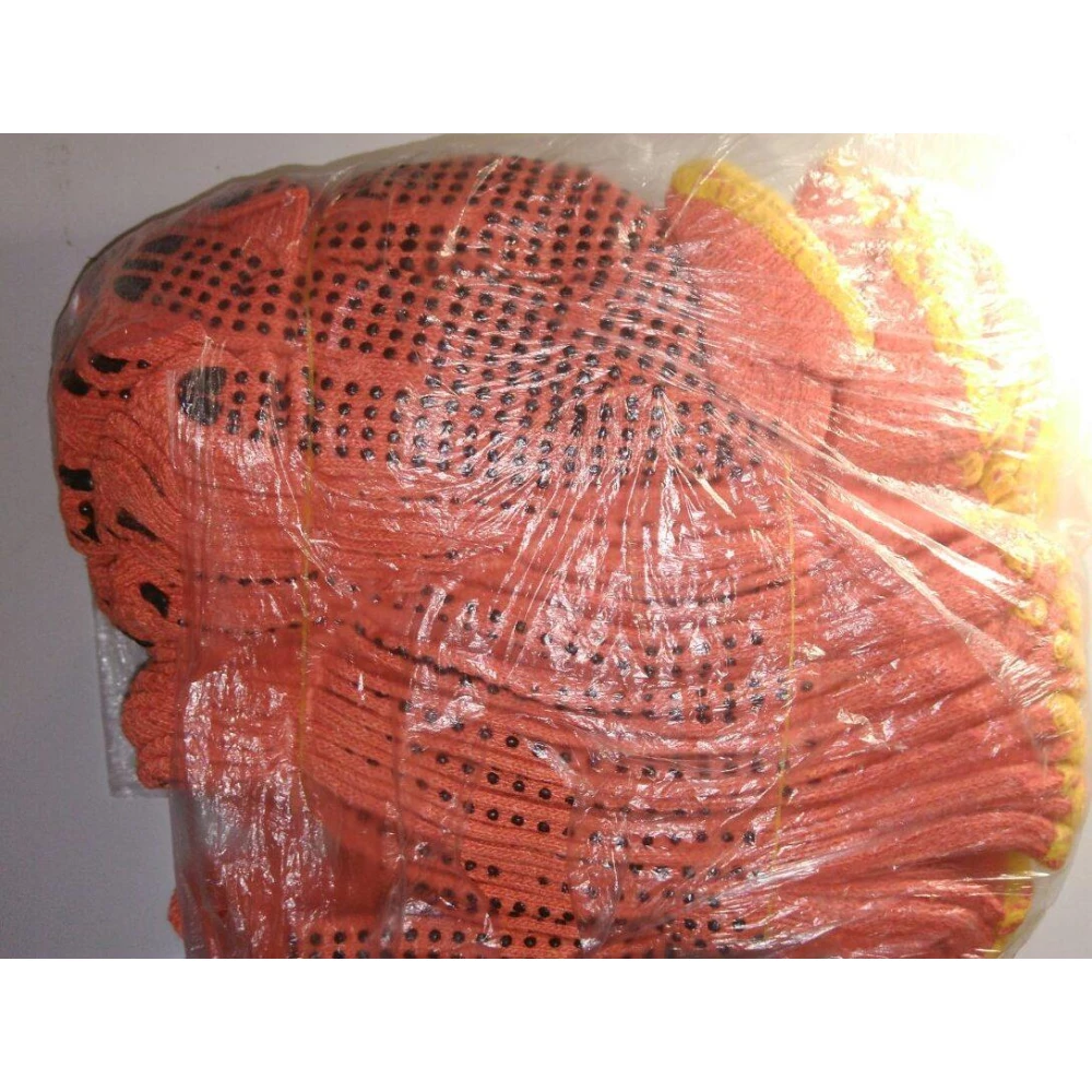 Робоча Рукавиця Польша Помаранчово-Жовта. Х/Б, уп.-12пар.