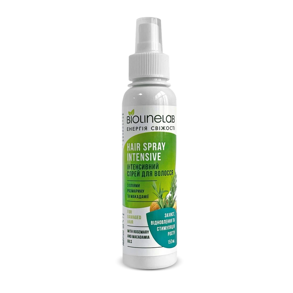 Інтенсивний спрей для волосся з оліями розмарину та макадамії, 150 мл