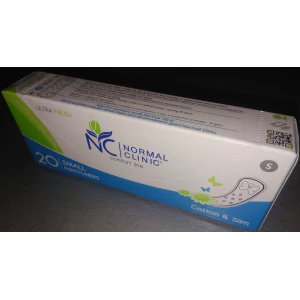 Изображение товара -  NormalClinic  щоденні гіг. прокладки - ultra fresh Comfort - cotton&slim - без інд. пак,150мм/уп.20