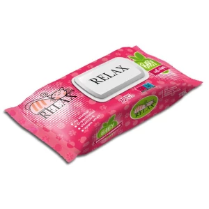 Изображение товара -  Волога серветка “Relax“ 72л. Яблуко з КЛАПАНОМ, ящ.16шт.