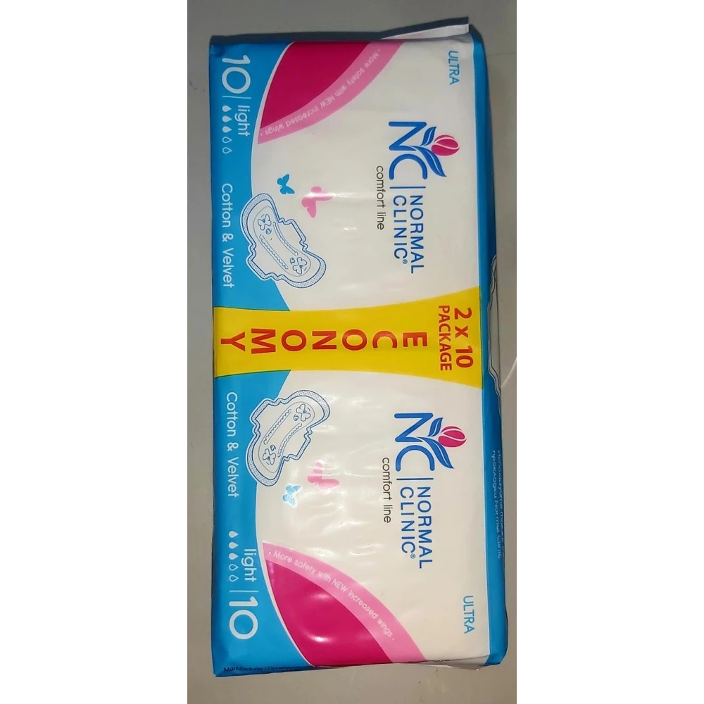 NormalClinic прокл д/крит днів - ultra Comfort - cotton&velvet - 3 краплі, 240 мм. DUO/пач = 20