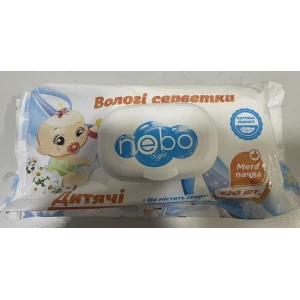 Изображение товара -  Волога Серветка “Небо“ 120л, з клапаном, ящ.-16шт.