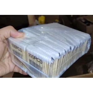 Изображение товара -  Вушні палички дерев`яні 100шт. пач.-20шт.