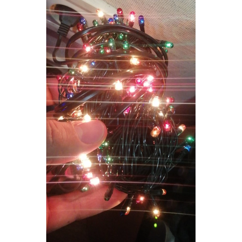 Гірлянда Електро лінійна, кольорова, 180 ламп, 10м., 8 режимів, 220/ 30W  01011