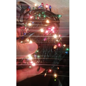 Изображение товара -  Гірлянда Електро лінійна, кольорова, 180 ламп, 10м., 8 режимів, 220/ 30W  01011