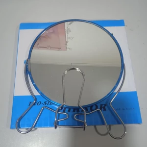 Изображение товара -  Дзеркало двостороннє коло метал 6-ка 14,5 см(12уп)