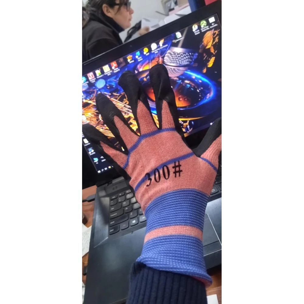 Робоча Рукавиця №50-зимова піна-полоска-12пар.