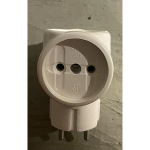 Изображение товара -  Розгалужувач тройний Білий S1000